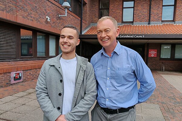 Yoni with Tim Farron MP