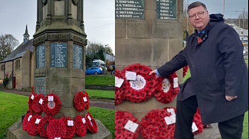 Cllr Ord at Remembrance Sunday