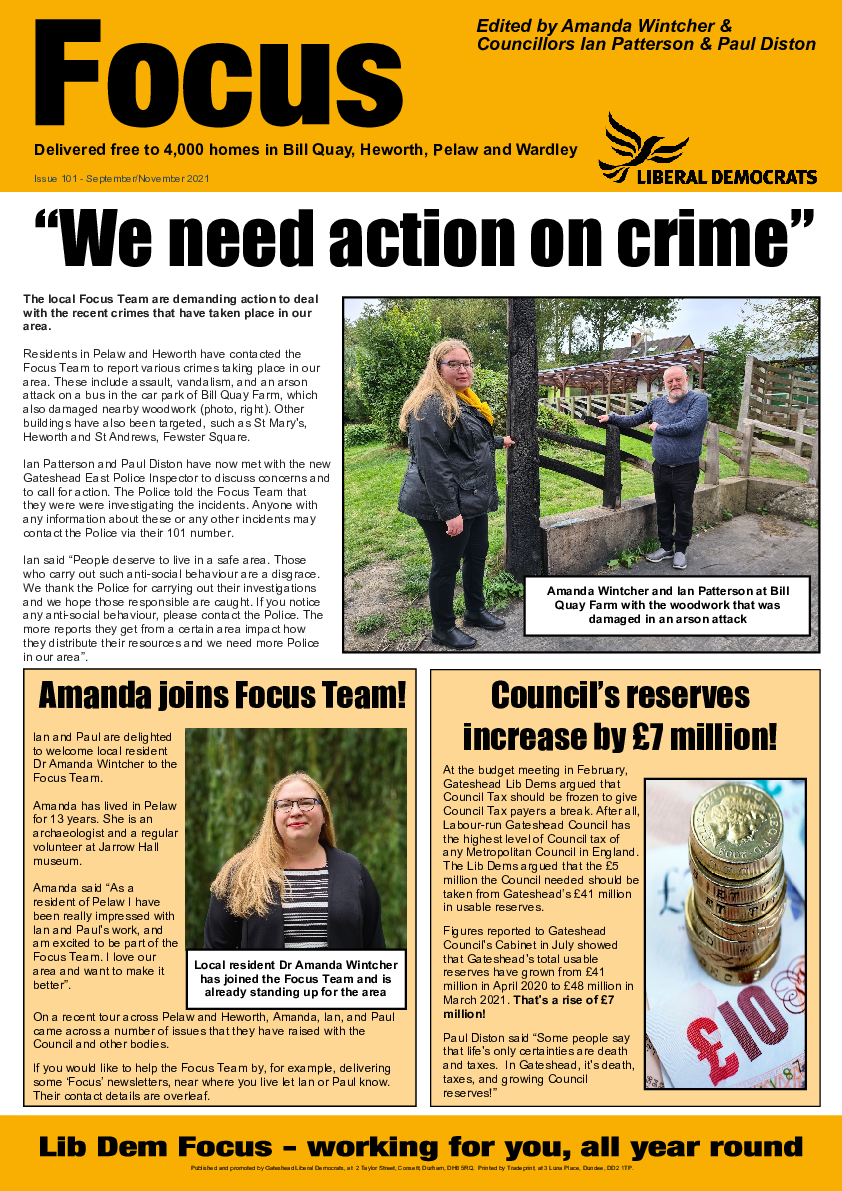 Focus - Pelaw, Heworth and Bill Quay - Issue 101