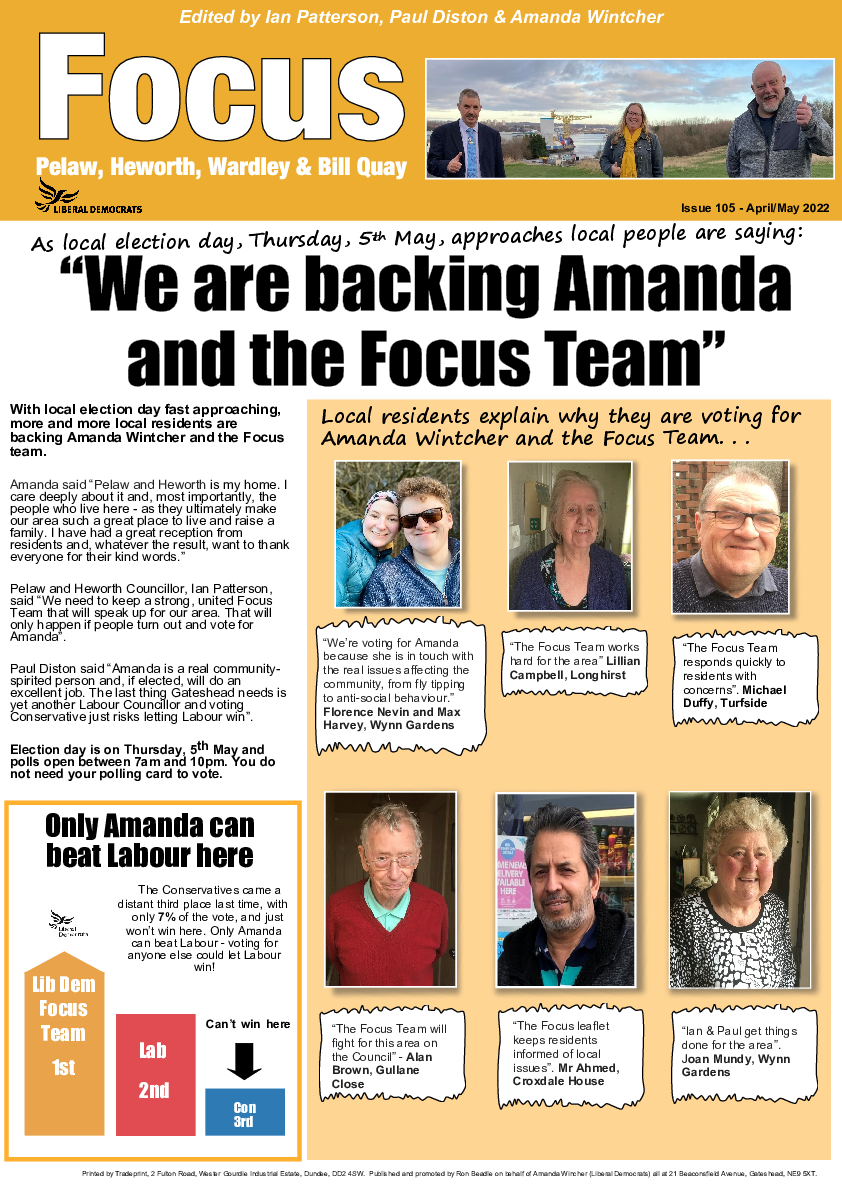 Focus - Pelaw, Heworth and Bill Quay - Issue 105