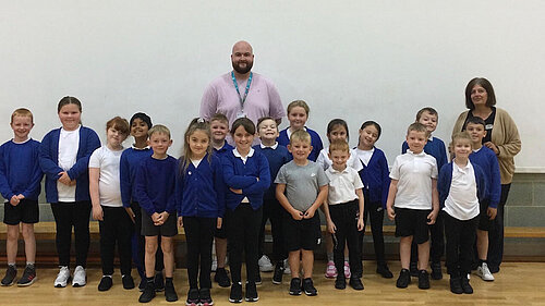 Councillor Sowerby With School Council